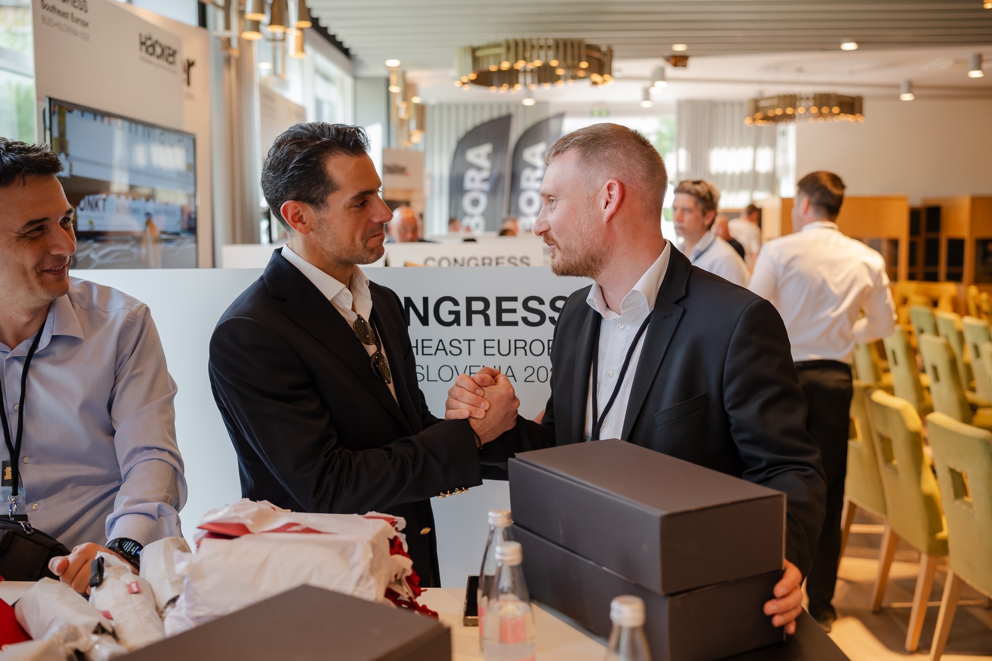 A premium German kitchen — the brands Varia partners sell.